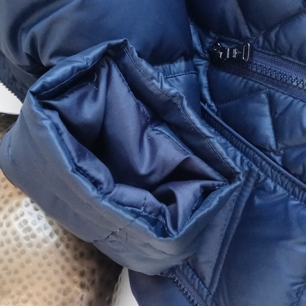 Guess Women’s Navy Blue Quilted Puffer Ski Snow Winter Long Sleeve Coat Small - Picture 8 of 16